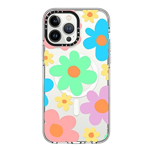 Coque transparente pour iPhone 13 Pro Max CASETiFY motif floral pastel