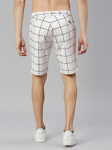 Image of Thomas Scott Men's | Solid | Chino Shorts | Regular Fit | Cotton Elastane | Above Knee | Casual Short