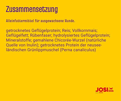 JosiDog Adult Sensitive (18kg) |Hundefutter für sensible Hunde | Premium Trockenfutter für ausgewachsene Hunde | powered by JOSERA | 1er Pack