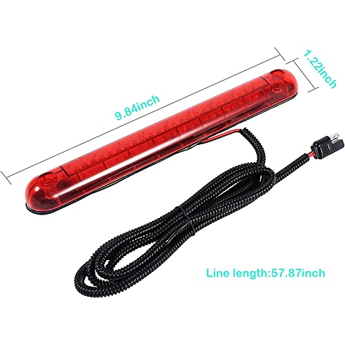 Universal Vermelho 24led Carro Alta Montagem Terceiro 3rd Parada De Freio Luzes Traseiras 12 V Led L