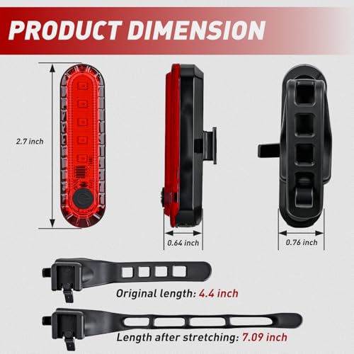 Image of Nilight Marine Boat Navigation Light 2PCS Red Port Bow Lights Four Modes Waterproof Rechargeable Warning Safety Clearance Lamp for Skeeter Yacht Pontoon Trailer Truck Bike Backpack Helmet