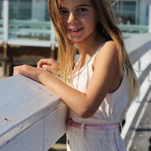 Kids Ultra-Skinny Sparkly Belt, Ages 4-7 Years and 8-14 Years, Stylish Glitter Belt for Girls2