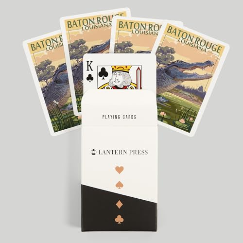 Juego de cartas Póker Baton Rouge Louisiana 52 naipes miniatura 6
