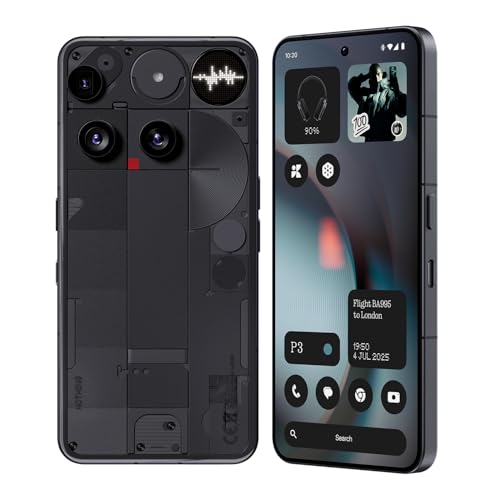 Image of Nothing Phone (3), Black (12GB, 256GB) | Snapdragon 8s Gen 4 | 50MP + 50MP + 50MP Rear Camera | 1.5K+ 120Hz AMOLED Flexible LTPS Display