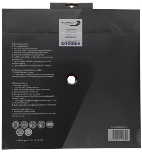 PRODIAMANT Premium diamond cutting disc concrete 350 mm 14 inch x 20 mm diamond saw blade segment height 15mm 11 PRODIAMANT Premium diamond cutting disc concrete 350 mm 14 inch x 20 mm diamond saw blade segment height 15mm - Image 11