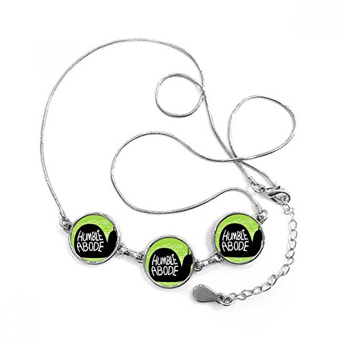 Collier escargot noir pendentif animal sauvage silhouette ronde et sa chaîne
