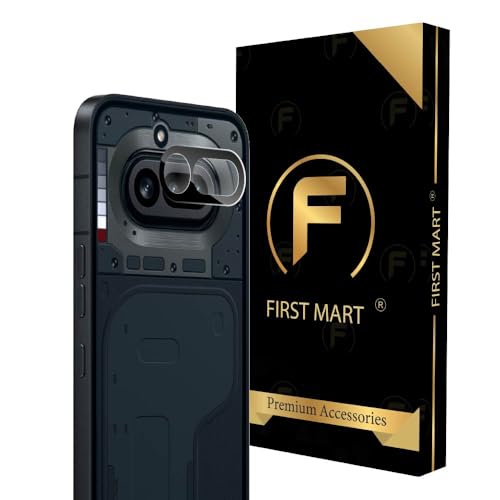 Image of FIRST MART Black Camera Lens Protector for Nothing Phone 4A | 9H Tempered Glass, HD Clear, Scratch Resistant, Anti-Fingerprint, Case-Friendly | Pack of 1