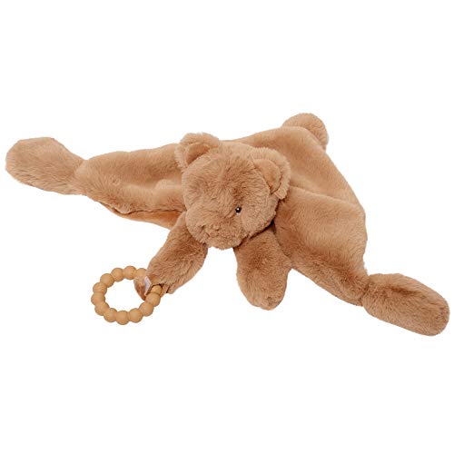 Manhattan Toy Sleepy Time Bear Plush Baby Lovie Blankie With Removable Silicone Teether Ring #TOP4