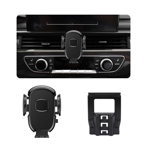 DJXCAR Car Phone Holder Fits for Audi A4 S4 2017-2025 and Audi A5 S5 RS5 2018-2025, Cell Phoen Car Mount Fits Snugly and Perfectly in The Vent Design for 4.7-7 in Phones,360° Rotation,Easy to Install