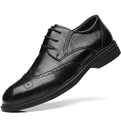 Zapatos Oxford formales para hombre con cordones Brogue y suela antideslizante para boda