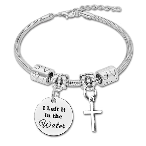 DlaeKua Baptism Gift for Christian Bracelet First Baptism Gift for Women Men Faith Gifts Birthday Gifts for Granddaughter Religious Gifts for Friend Christmas Gifts for Sister
