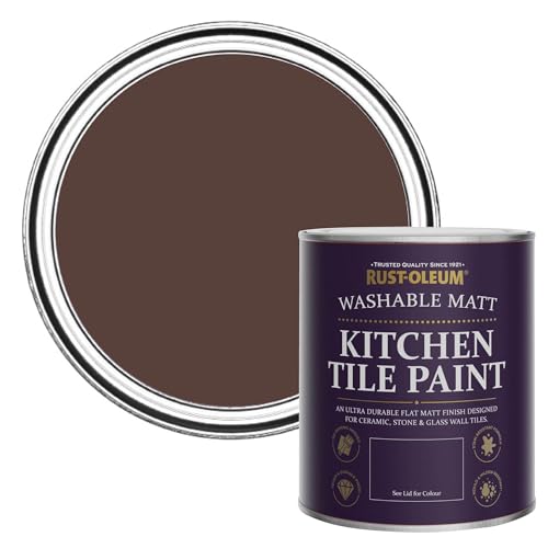 Rust-Oleum Red water resistant Kitchen Tile Paint in Matt Finish - Valentina 750ml