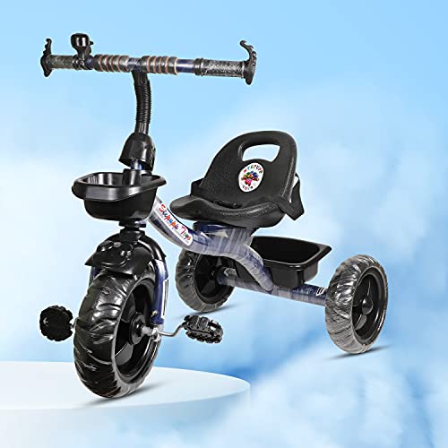 Image of Maanit Kids Tricycle with Rear & Front Basket | Comfortable Cushioned Seat with Safety Belt | Baby Trike for Boys & Girls Ages 2 to 4 Years | Sturdy & Safe Tricycle