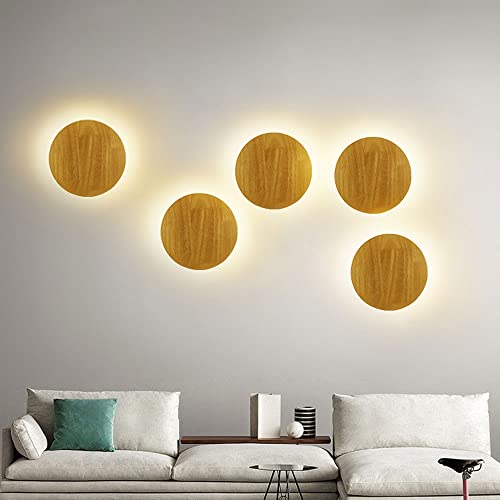 Lámpara de pared nórdica para interior y pasillo con luz LED creativa 4