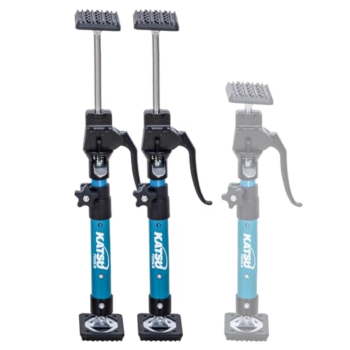 KATSU Tools - Juego de 2 barras telescópicas de soporte rápido de acero de 40-60 cm, capacidad de carga de 40 kg, para puntal de marco de puerta de gabinete de yeso