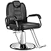 Artist hand Barbers Chairs, Heavy Duty Hydraulic Reclining Salon Chair Spa Furniture Shampoo Reclining Extra Wider Seat Beauty Hair Salon Equipment(Black)
