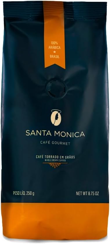 Café Santa Mônica Gourmet em Grãos 250 g : Amazon.com.br: Alimentos e ...