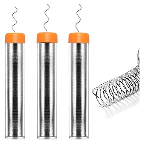 3pack Solder Wire Lead Free with Rosin Core for Electrical Soldering 0.8mm 36g Cover