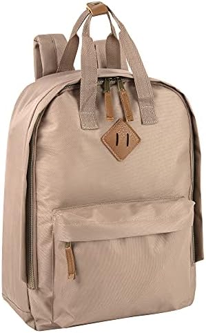 Summit Ridge Laptop Backpack for Women, Men for Travel, School, College Backpack with Padded Back, Adjustable Padded Shoulder Straps (Tan)
