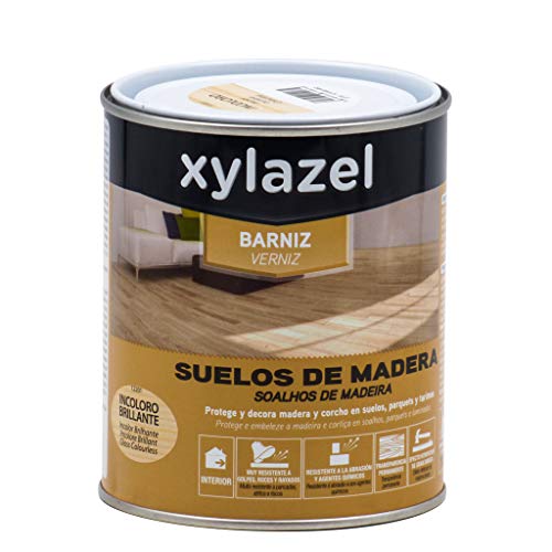 Xylazel barniz para Suelos de Madera Brillante Incoloro 750 ml