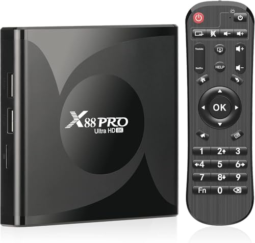 Android TV Box Reproductor multimedia X88 Pro 4GB/32GB Caja 13.0 RK3528 Quad-Core Cortex-A53 Support 8K WiFi 6