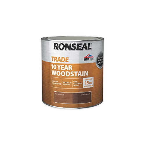 Ronseal Trade 10 Year Woodstain 750ml Dark Oak