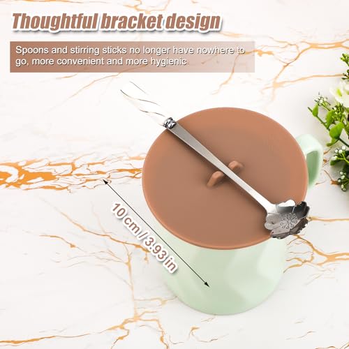 6pcs Silicone Cup Lids, 3.93 Inch Diameter Colorful Mug Cover Anti-dust Airtight Hot Cup Lids Universal Reusable Drink Covers for Tea Cups Mugs and Coffee Cup