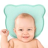 ❤️Prevenir la plagiocefalia: La almohada para dar forma a la cabeza del recién nacido está diseñada ergonómicamente para distribuir la presión de manera uniforme sobre el cráneo, proporcionando el soporte completo de la cabeza y el cuello del bebé.
