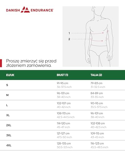 Koszulki męskie DANISH ENDURANCE, T-shirt z Bawełny Organicznej dla Mężczyzn, Wielopak, Krótki Rękaw, Miękka Mieszanka Premium, 2-Pak, V-Neck - Biały, M