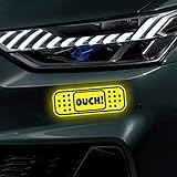 6 Pack Bandaid Stickers, Nouiroy Car Reflective Sticker,4.8 * 1.7in OUCH Bandaid Sticker for Car Den