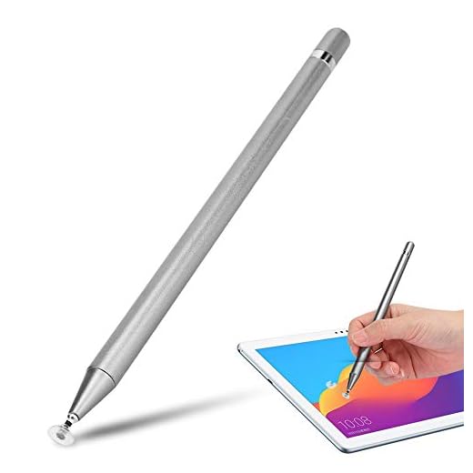 Nicoone Uppgradera universell pekpenna, surfplatta penna ritning kapacitiv penna universal för Android/iOS smart telefon surfplatta, grå