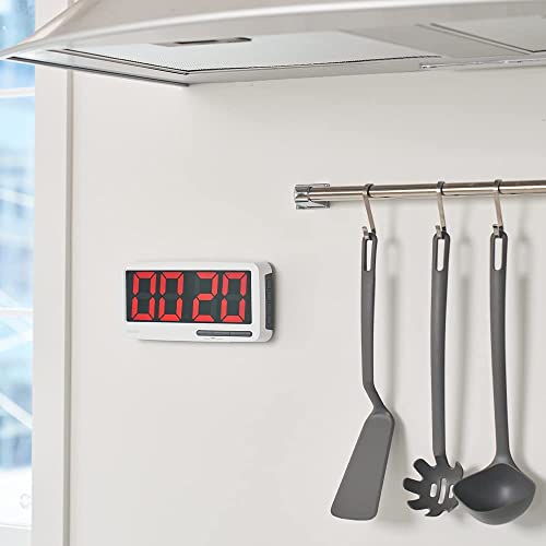 I-Scream Led Big Timer - Extra Large 7.3" Display Digital Timer With 3 Brightness Settings, 4 Alarms And 3 Volume Levels, Battery-Powered Magnetic Countdown Timer For Home, Cooking, Studying, Fitness #TOP7