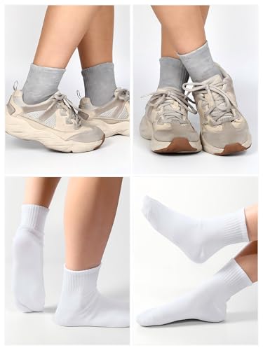 Image of Tarpop 100 Pairs Bulk Mens Socks Moisture Wicking Casual Sports Ankle Socks for Homeless Unisex Adult Men Women