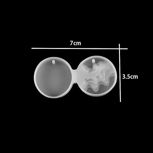 Miniatura 2 de Moldes de silicona para colgante de montaña, molde de resina epoxi de montaña de isla de cristal, para manualidades, fabricación de joyas, moldes de