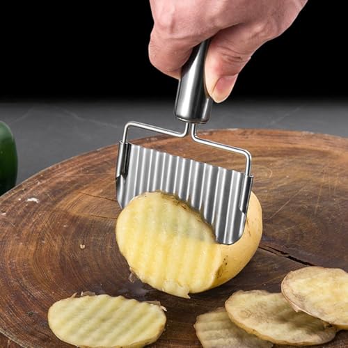 Set 3 Cortadores Wavy para Papas de Acero Inoxidable miniatura 5