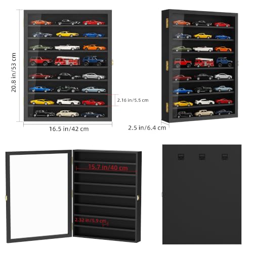 Image of TJ.MOREE 1 /43 Scale Model Car Display Case Diecast Car Model Toy for Wall