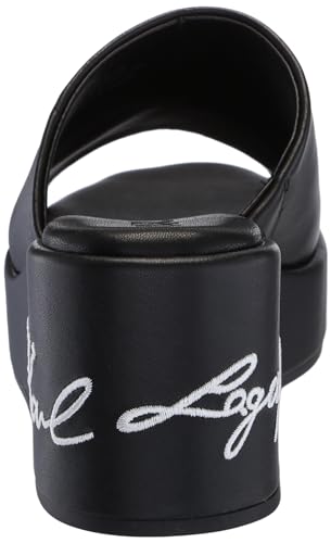 KARL LAGERFELD Women's Calvina Slip on Platform Wedge Sandal Espadrille3