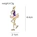 Lakke Arrival Cute Figure Skating Girl Brooches Purple Color Enamel Pin Fashion Summer