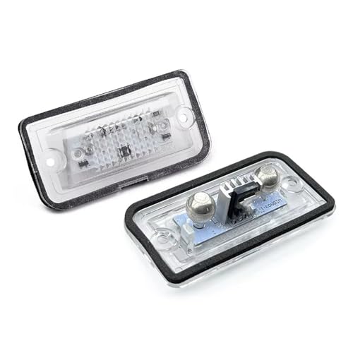 Luz de matrícula LED para Mercedes W203 C209 W209 A209 R230 kit de 2 piezas blancas traseras
