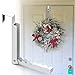 2 Pcs Over The Door Hooks Hanger,Folding Over Door Clothes Drying Laundry Rack Hooks for Hanging Clothes,Over Door Towel Racks with 6 Groves,Hanger for Clothes,Coats,Towels for Bedroom Bathroom -White