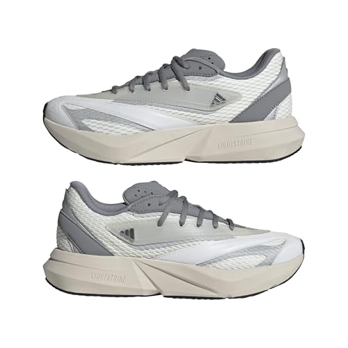 adidas Women's Lightblaze, Off White/Grey/Grey, 7.5 - image 8