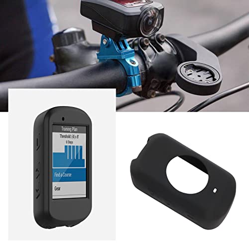 Create idea 2PCS Silicone Case Compatible with Garmin Edge 530 Bike GPS Anti-drop Protective Cover Skin Cycling GPS Replacement Accessories Black & White - Image 2