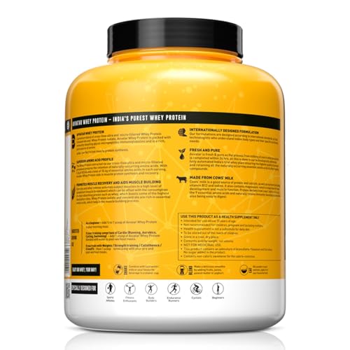 Image of Avatar WHEY PROTEIN | 2Kg | Malai Kulfi Flavour | 28g Protein | 57 Servings | Isolate & Concentrate Blend