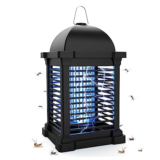 TMACTIME Lampara Antimosquitos 20W 4300V, Mata Mosquitos Electrico Eficaz, Repelente de Insectos Volantes, Alcance 100m² para Interior y Exterior