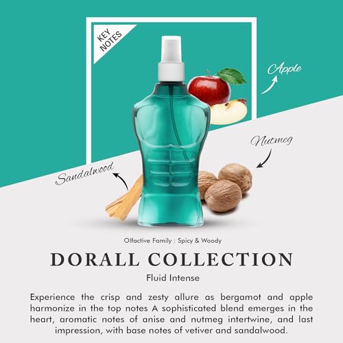 Image of Dorall Collection Fluid Intense Fragrance Body Mist for Men - 236ml
