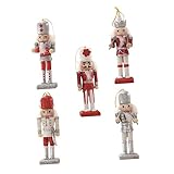 Accessoires de grille murale : le design en forme de marionnette casse-noisette à paillettes est délicat et réaliste, charmant et décoratif.