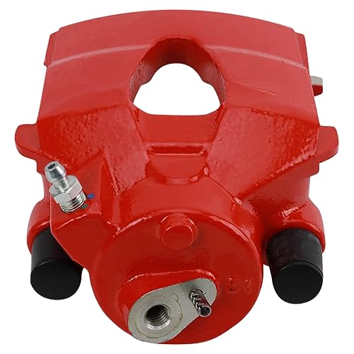 Image of TRQ Front Left Brake Caliper Performance Red Drivers Side