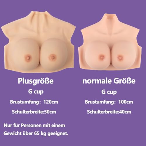 Minoktey Silicone Breastplate Fake Boobs Fake Breasts Forms Breast Plates Transgender Cosplay Drag Queen thumb #4