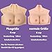 Silicone Breastplate Fake boobs Fake breasts forms Breast Plates Transgender Cosplay Drag Queen(Silicone C plus size,Ivory color)