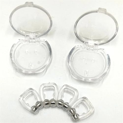 Kit 4 Clip Dilatador Nasal Anti-Ronco Magnético de Silicone Imã Respire Melhor Apneia Durma Bem PREM